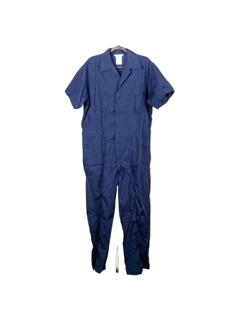 JCPenney Big Mac Coveralls 46 VTG Blue PennPrest Mechanics Jumpsuit Short Sleeve